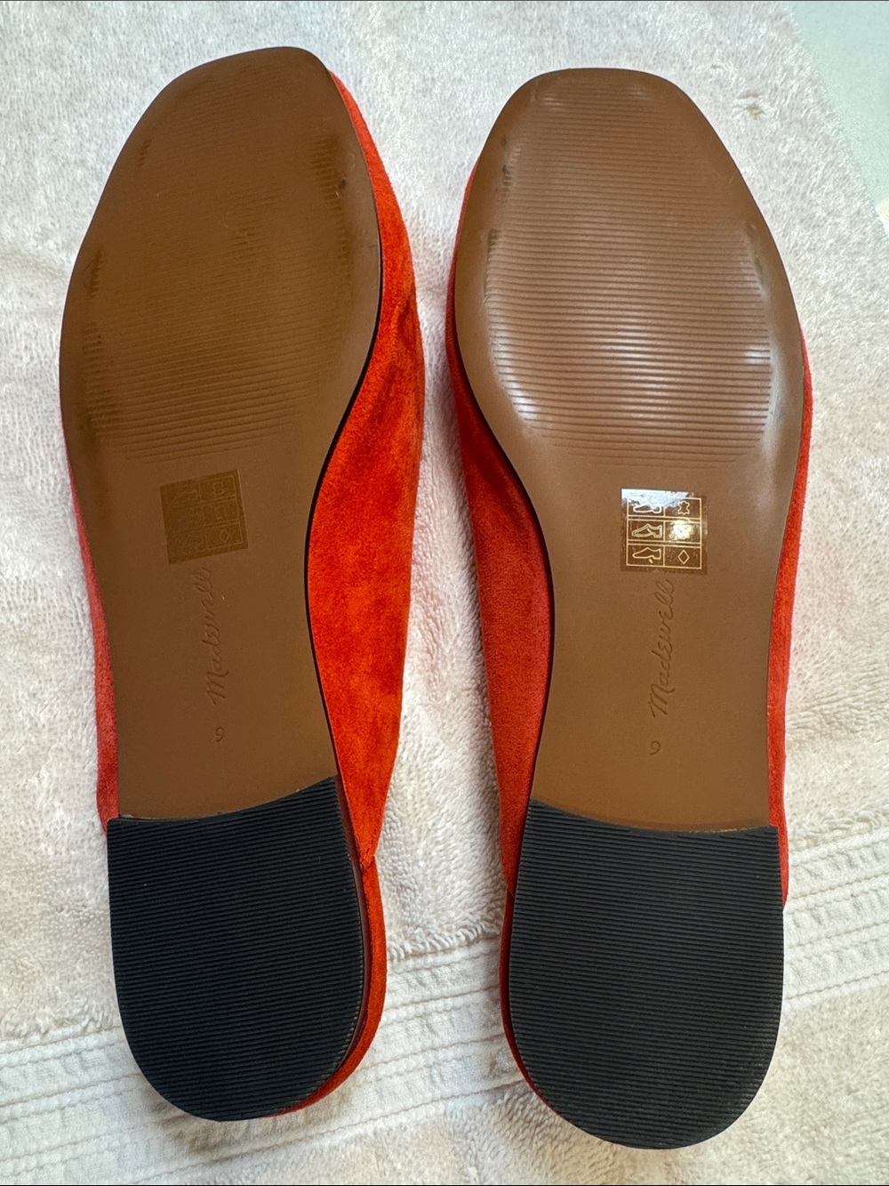 Classic Red Suede Slingback Flats- Madewell size 9 (Never Worn) - Picture 5 of 8